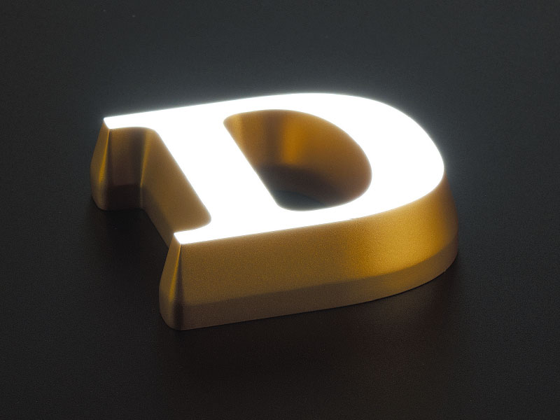 LEDアクリル・チャンネル文字10